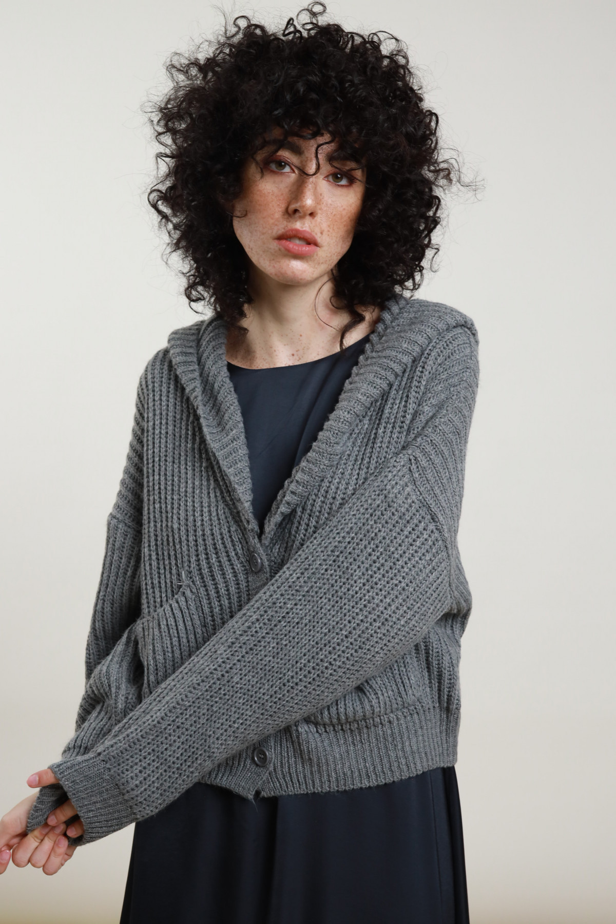 Cardigan Cappuccio