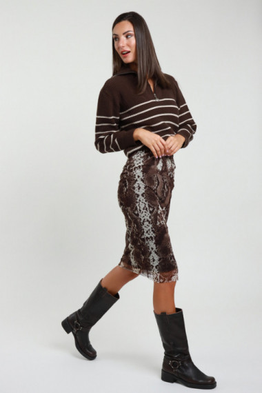 Gonna Tulle Animalier
