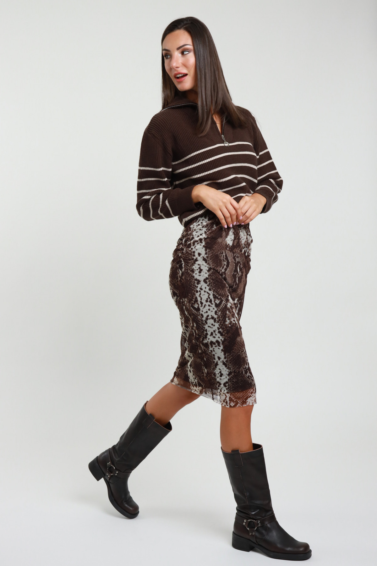 Gonna Tulle Animalier