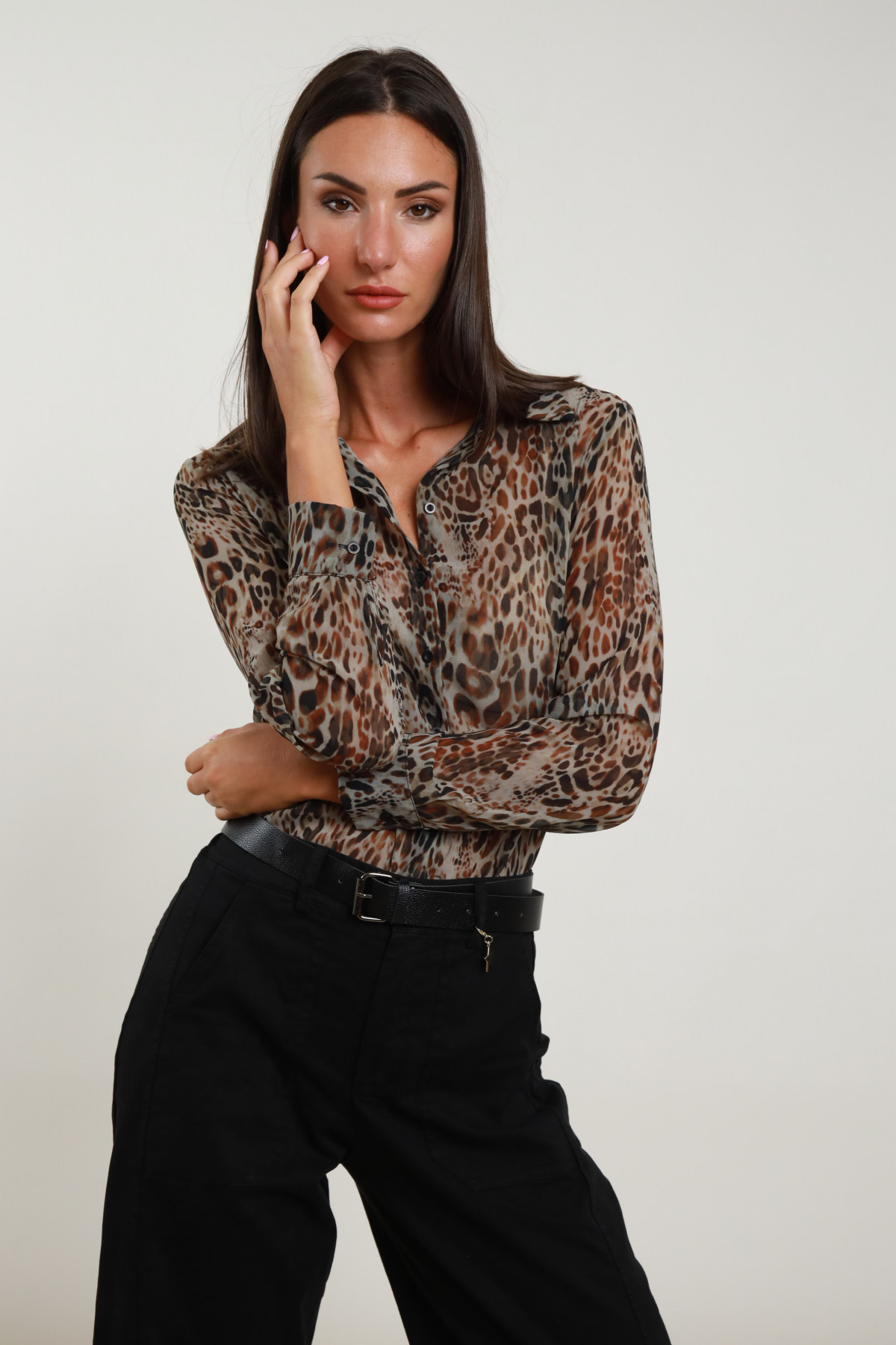 Georgette Animier Hemd