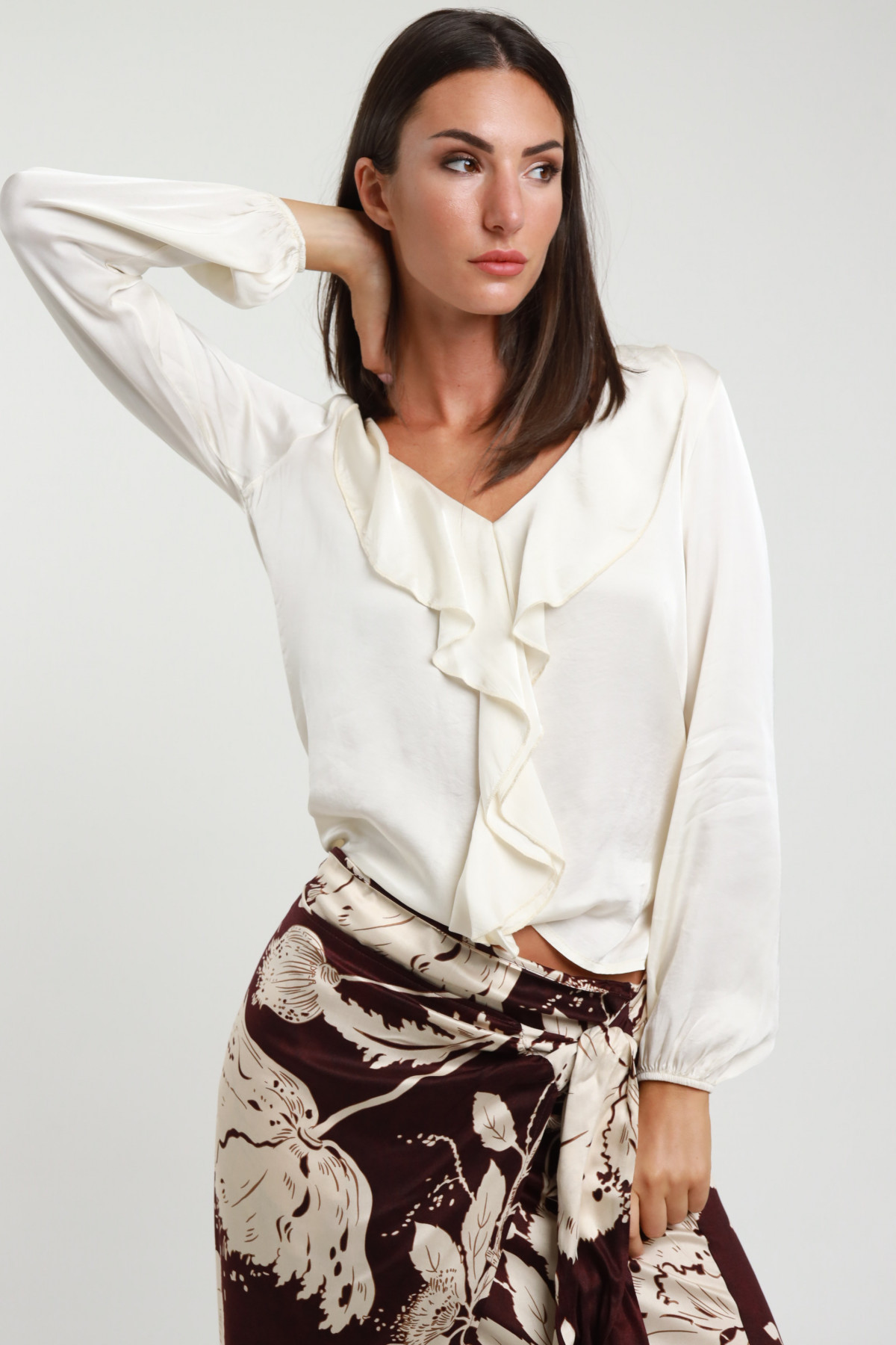 Blusa con Rouches