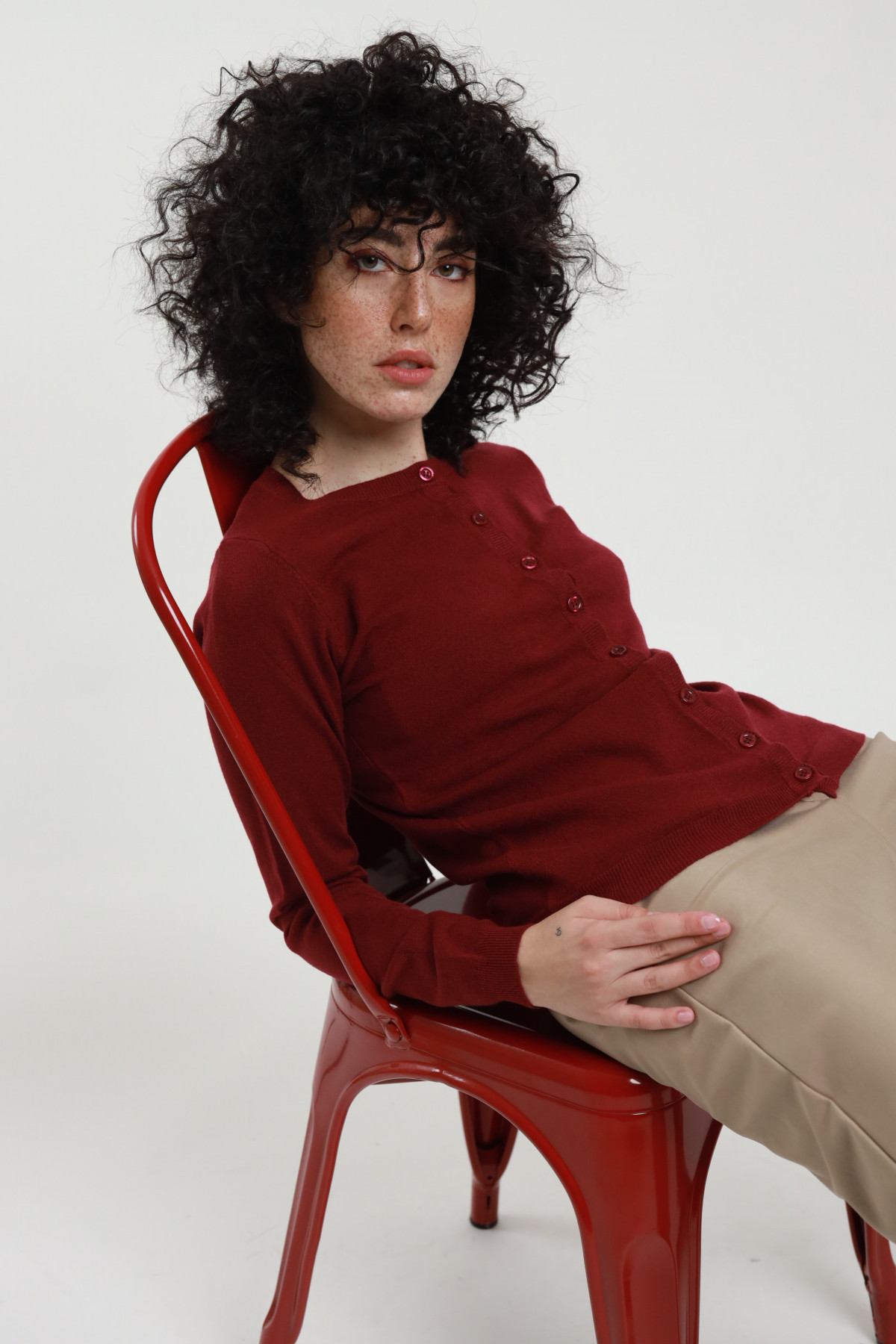 Cardigan Girocollo