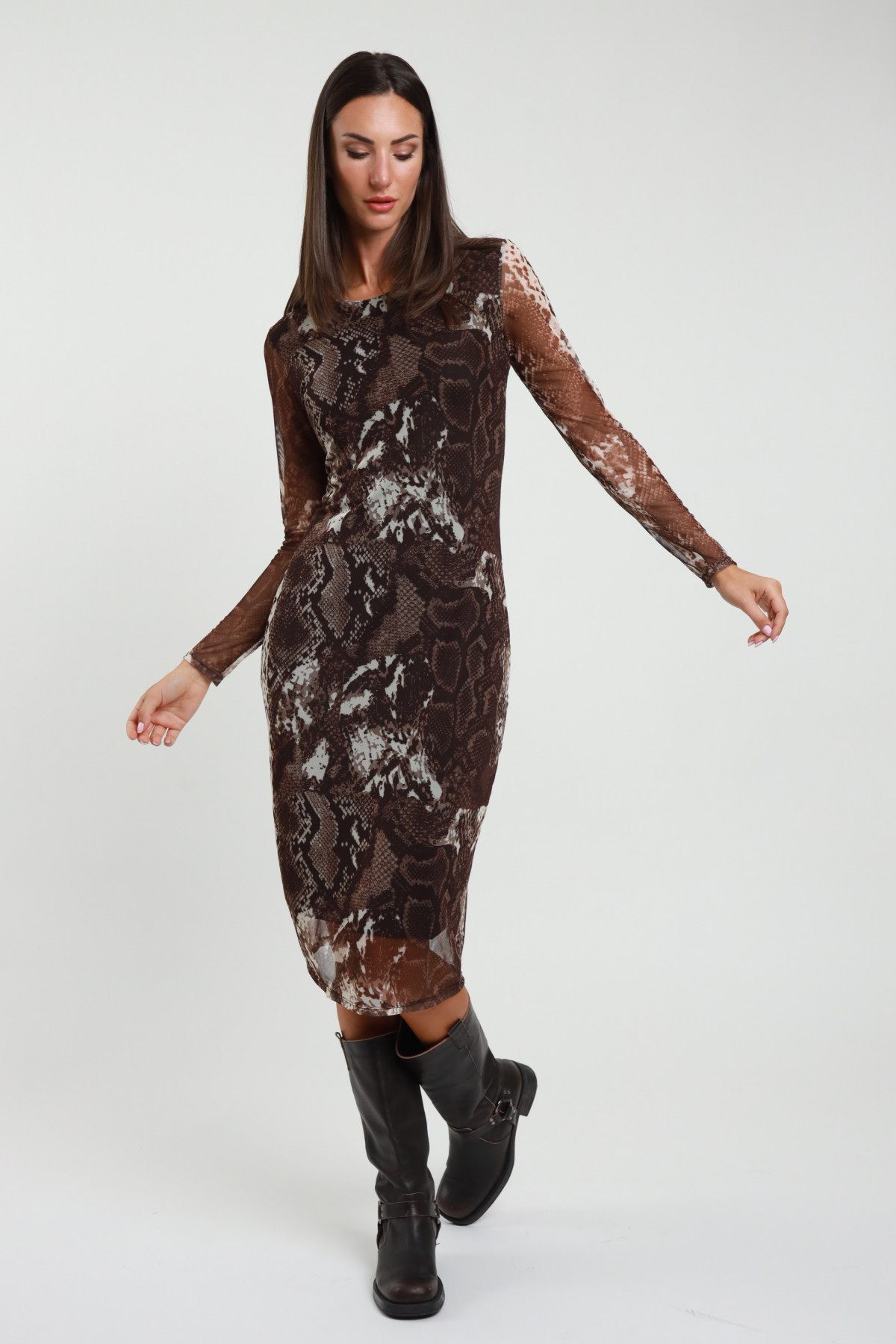 Abito Tulle Animalier