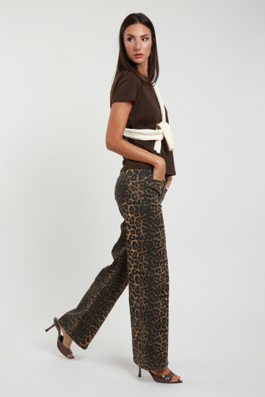 Pantalone maculato 96%co 3%pl 1%ea