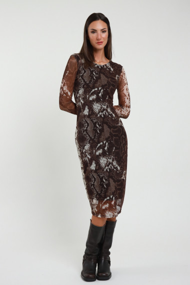 Abito Tulle Animalier