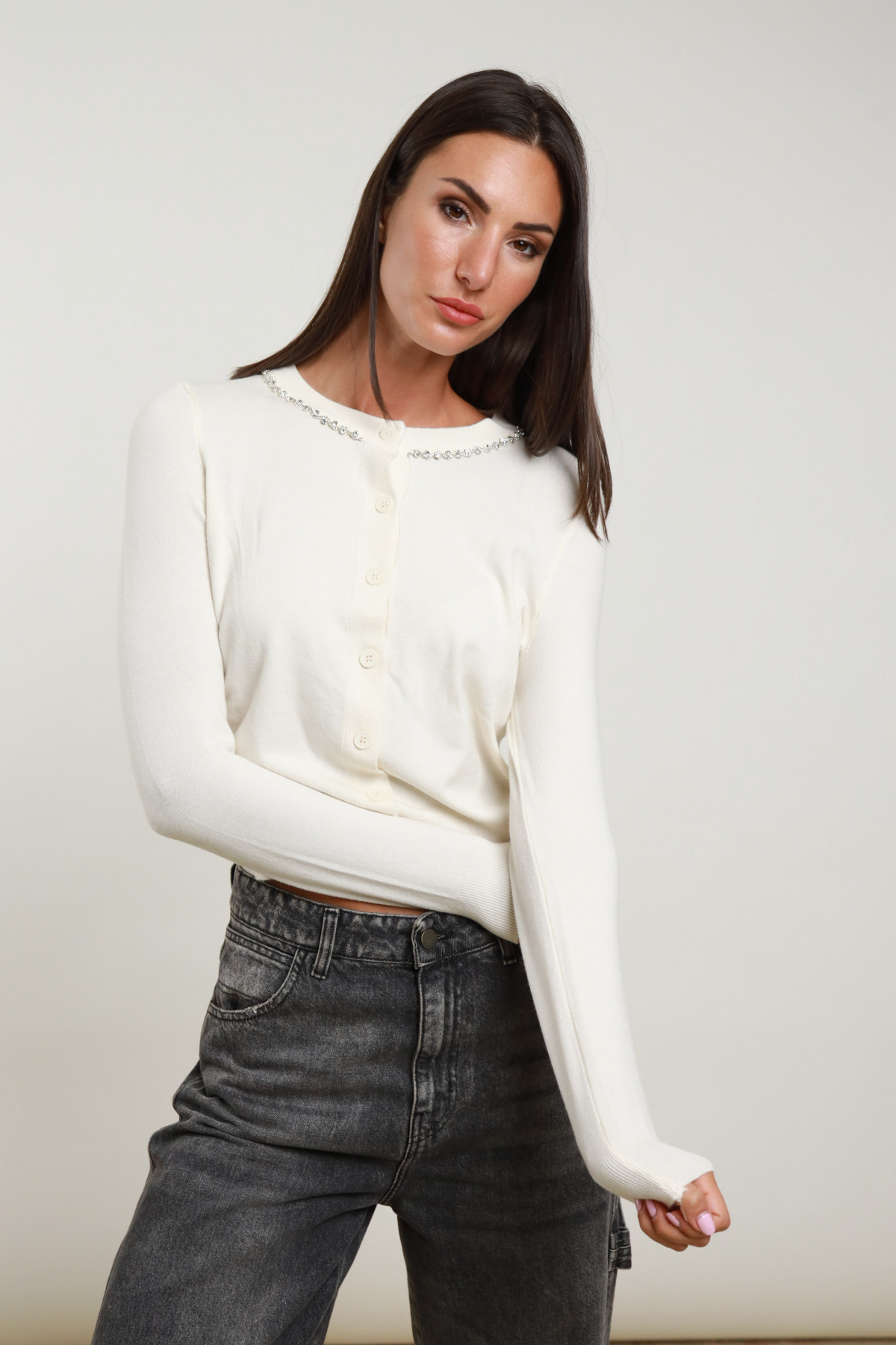 Cardigan Strass