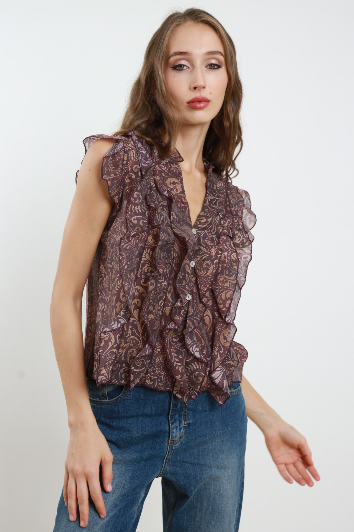 Camicia Smanicata in Fantasia