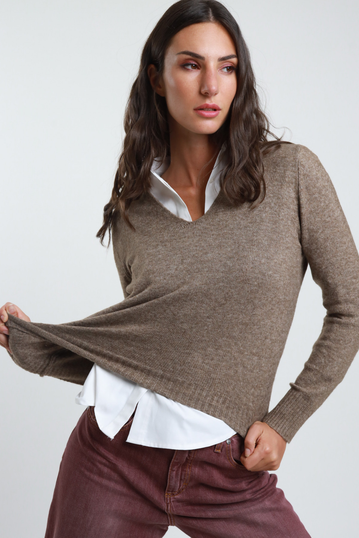 V -neck shirt V
