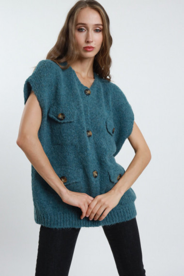 Knitting vest