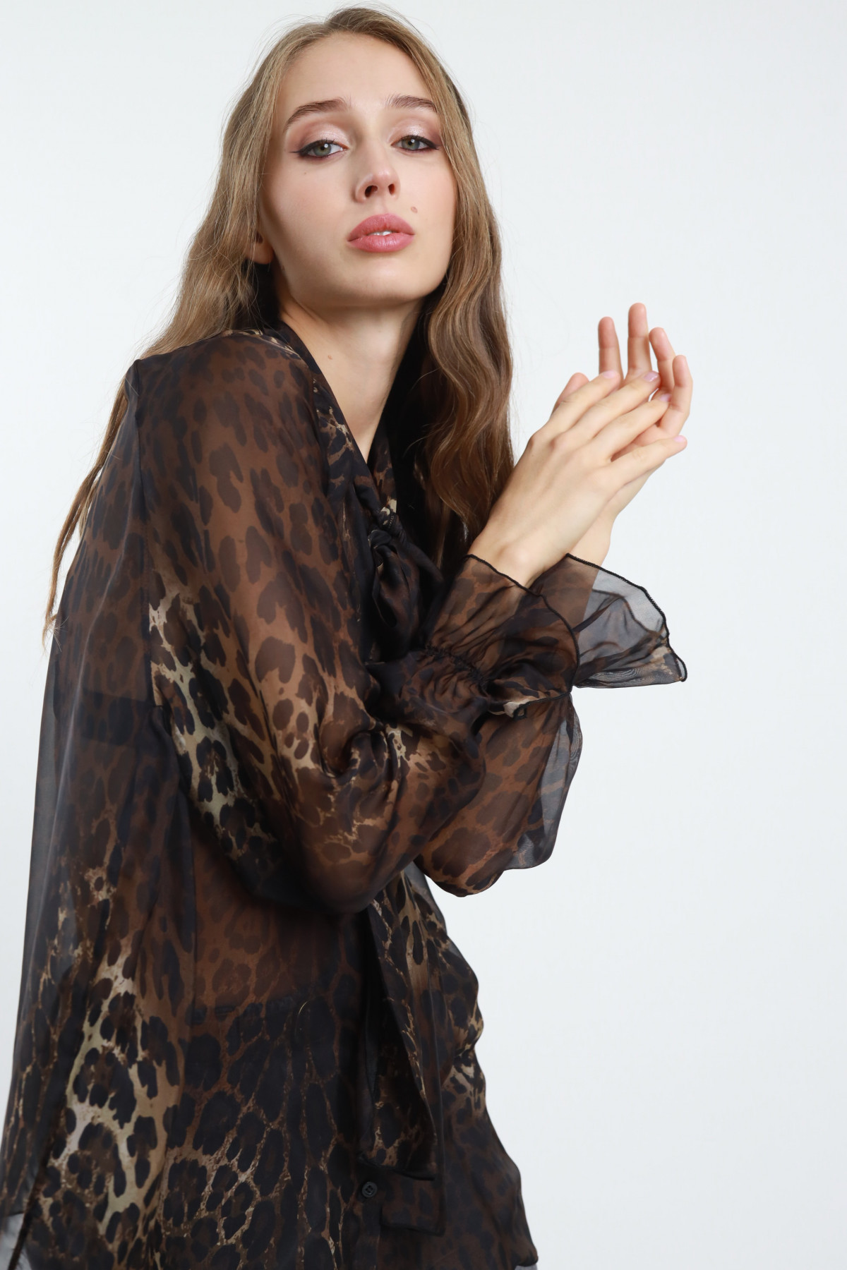 Camicia Maculata con Fiocco