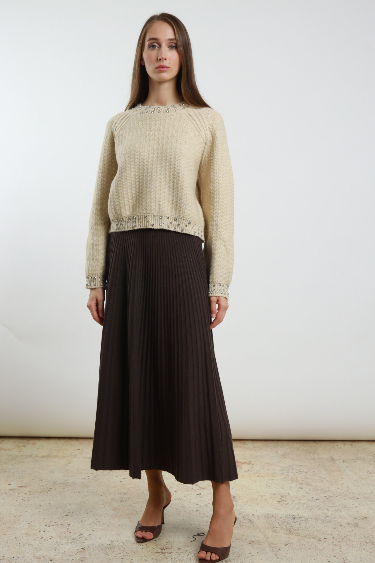Plisse skirt '