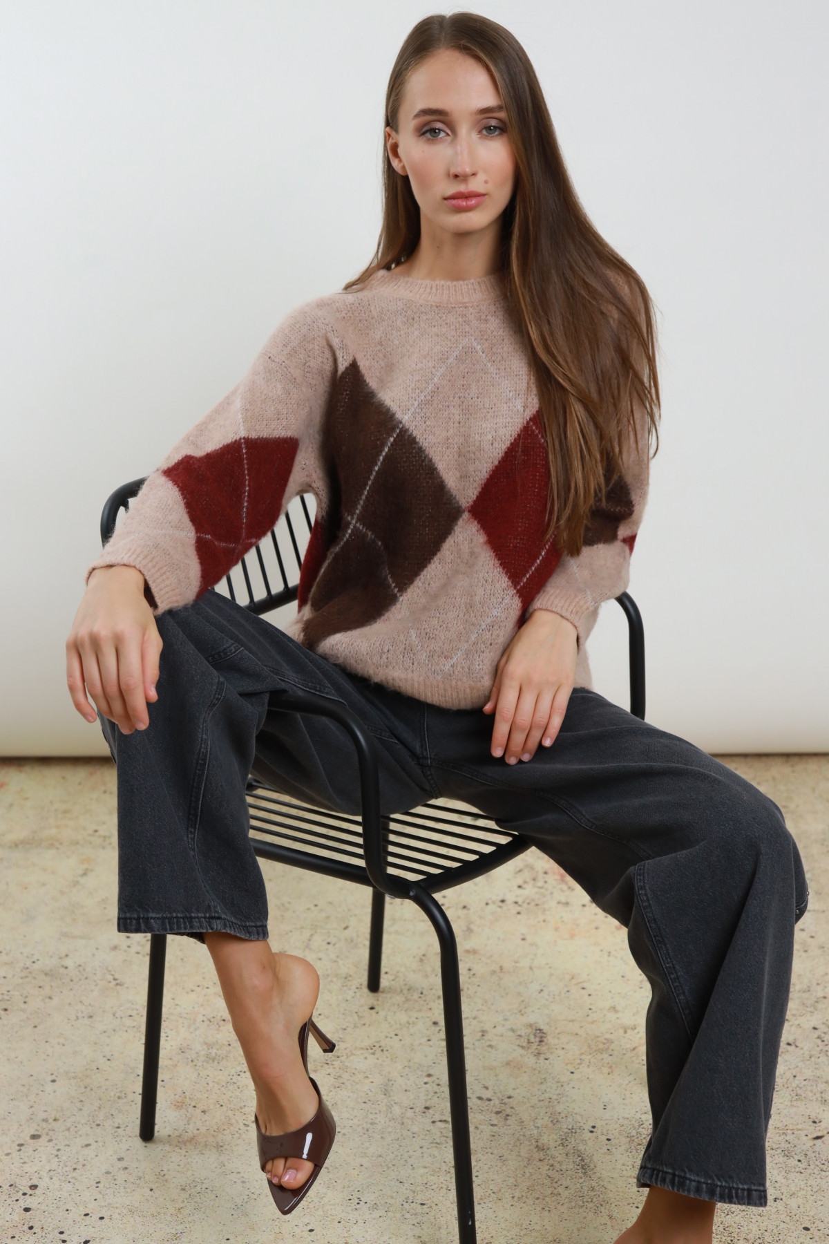 Maglione Jacquard Rombi
