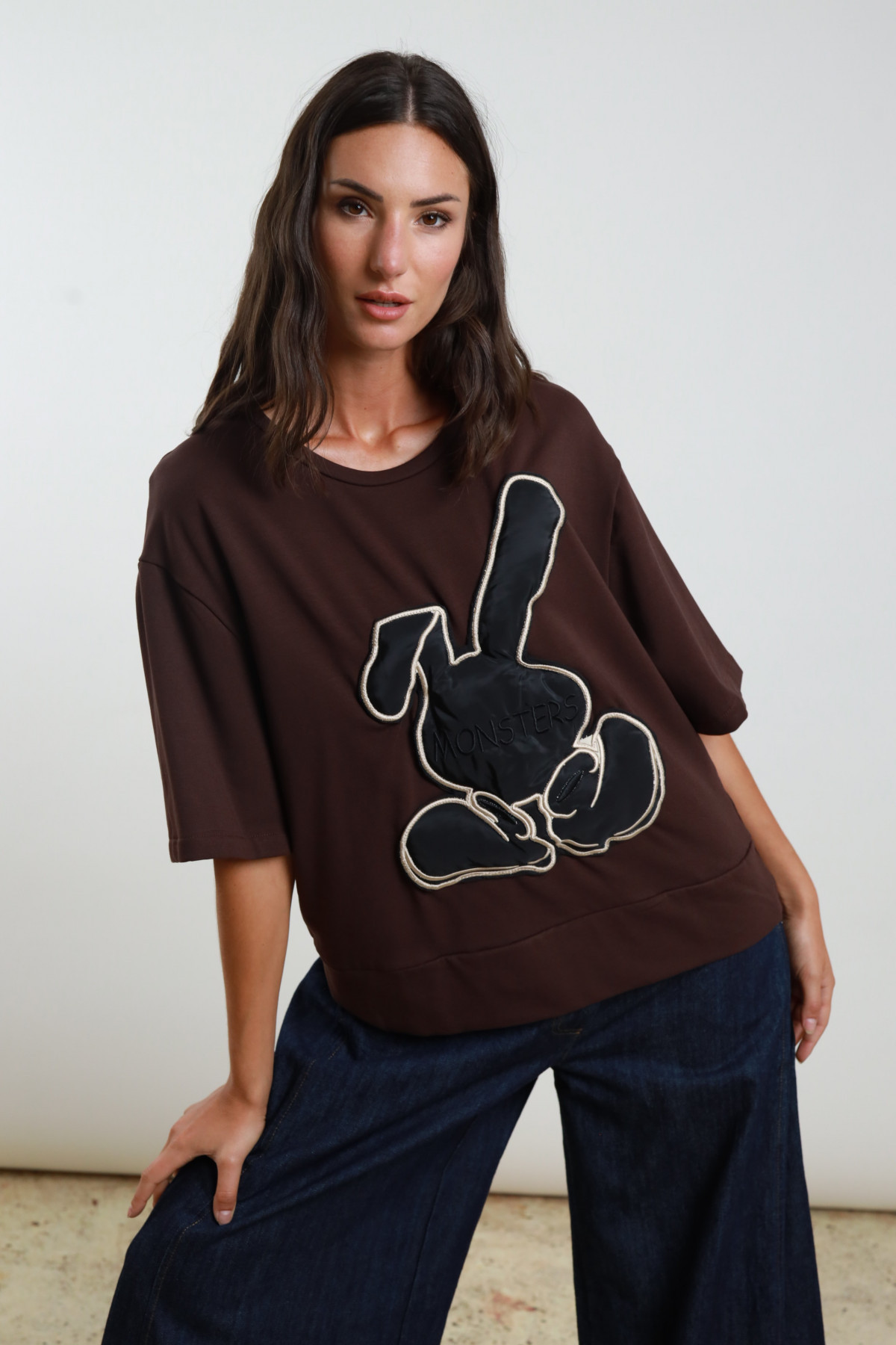 Short sleeve sweatshirt