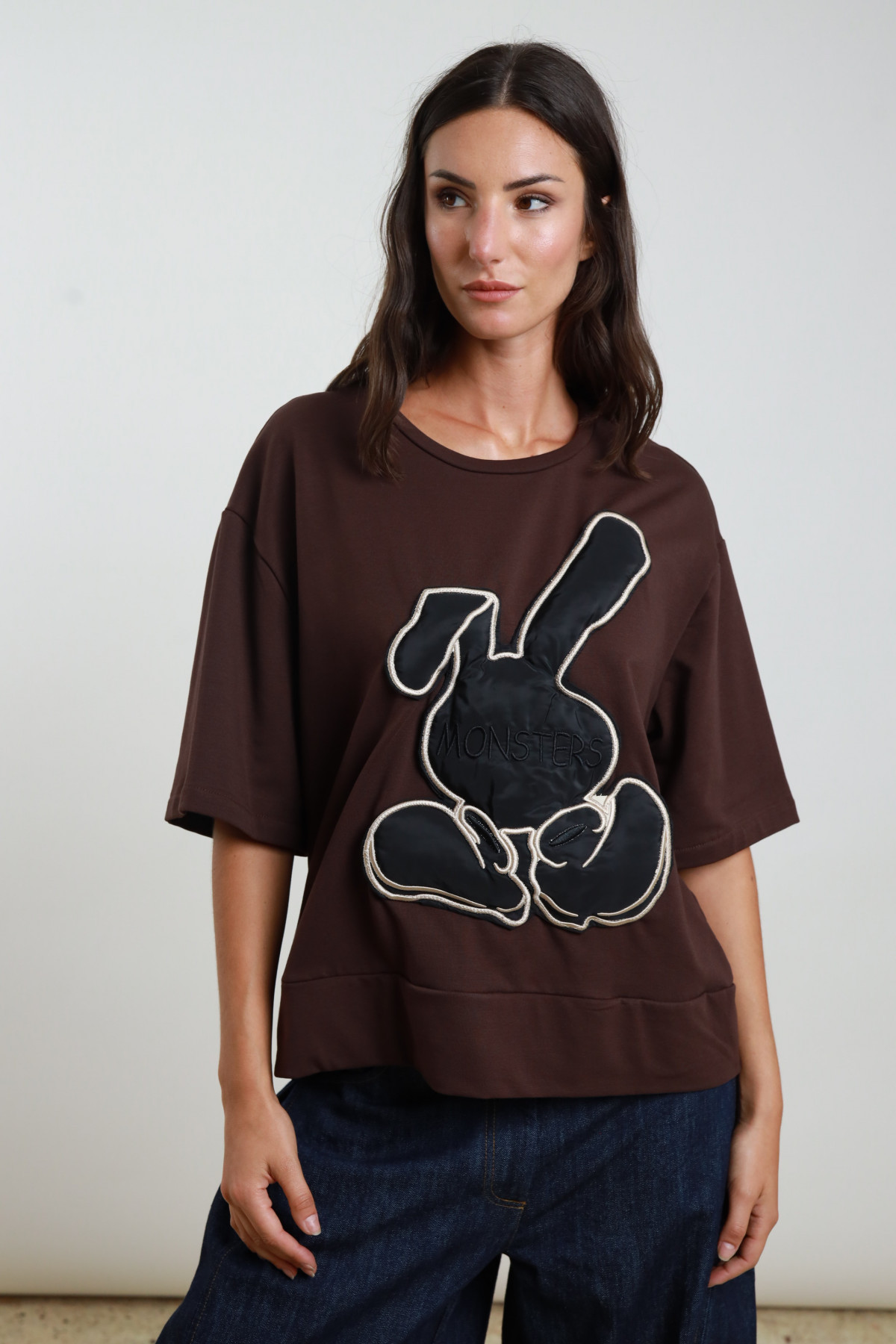 Short sleeve sweatshirt
