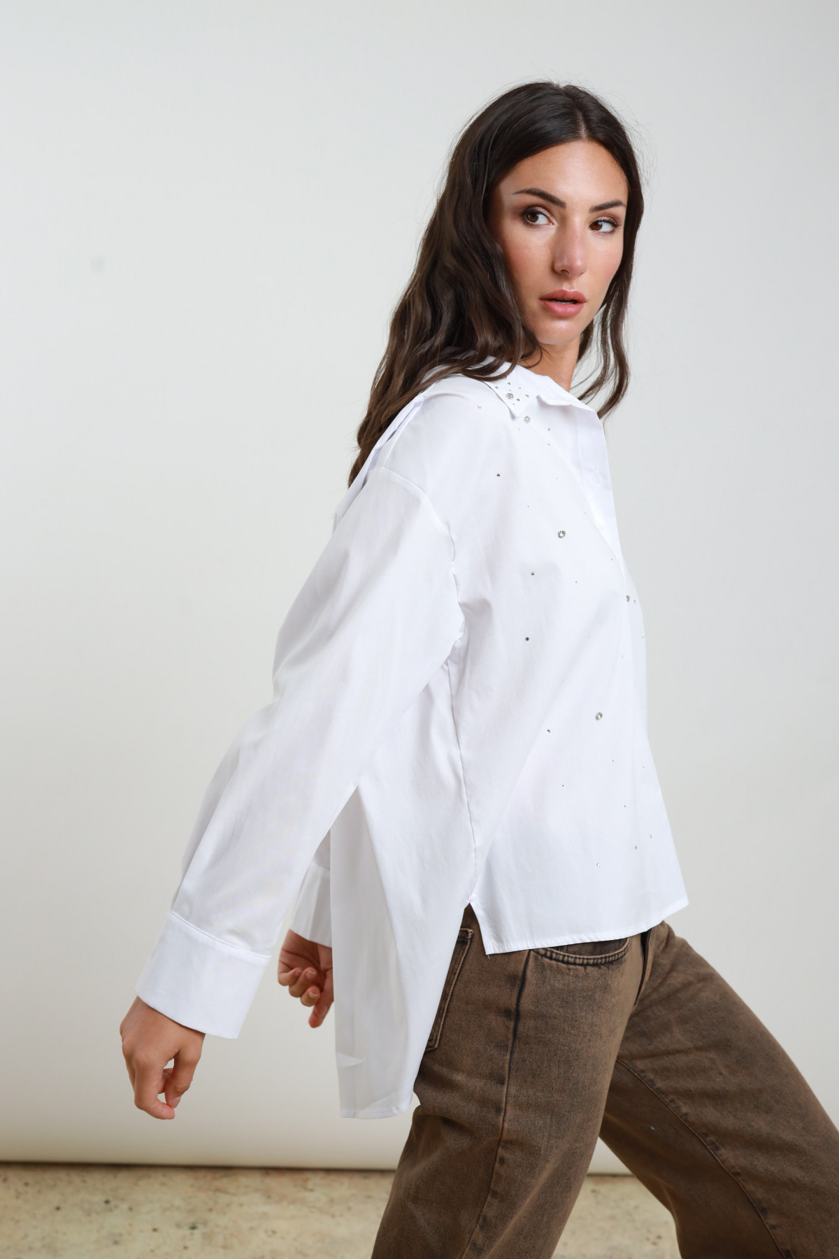 Camicia Over Strass