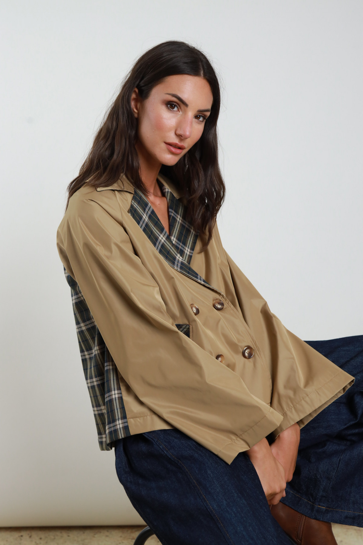 Trench Corto Check