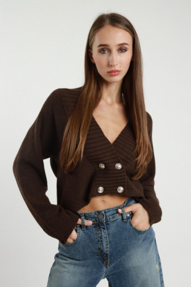 Double -breasted cardigan