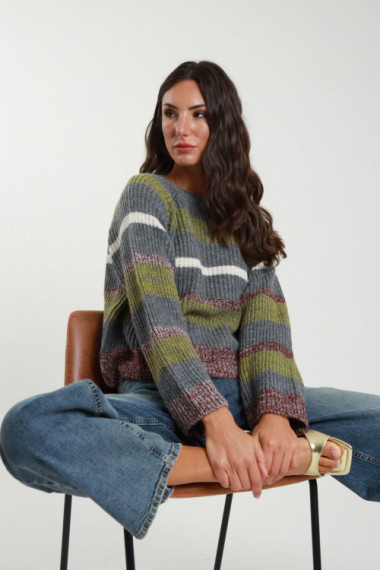 Streifen Pullover