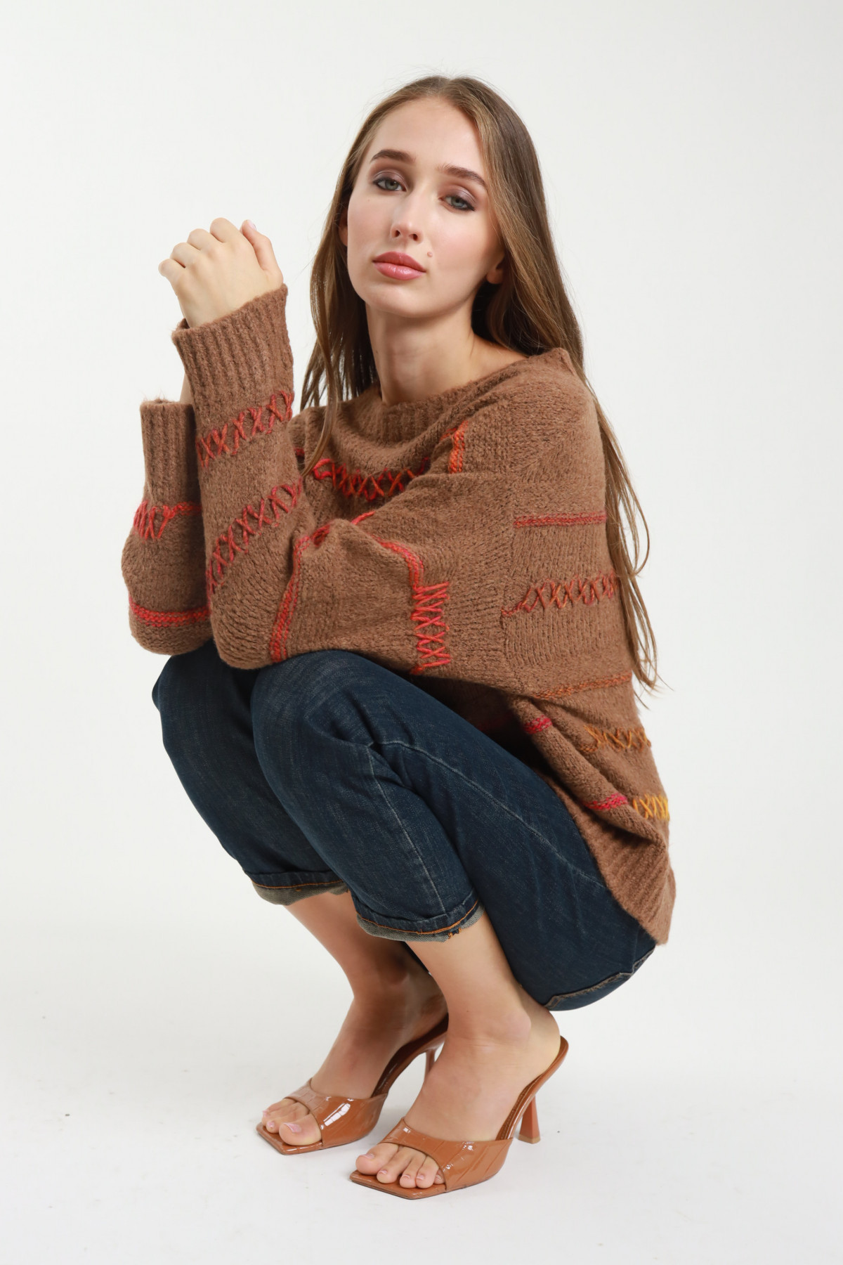 Stickpullover