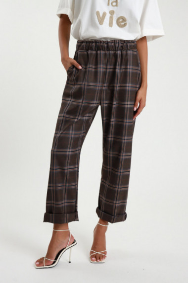 Check trousers
