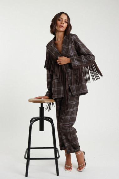 Check trousers