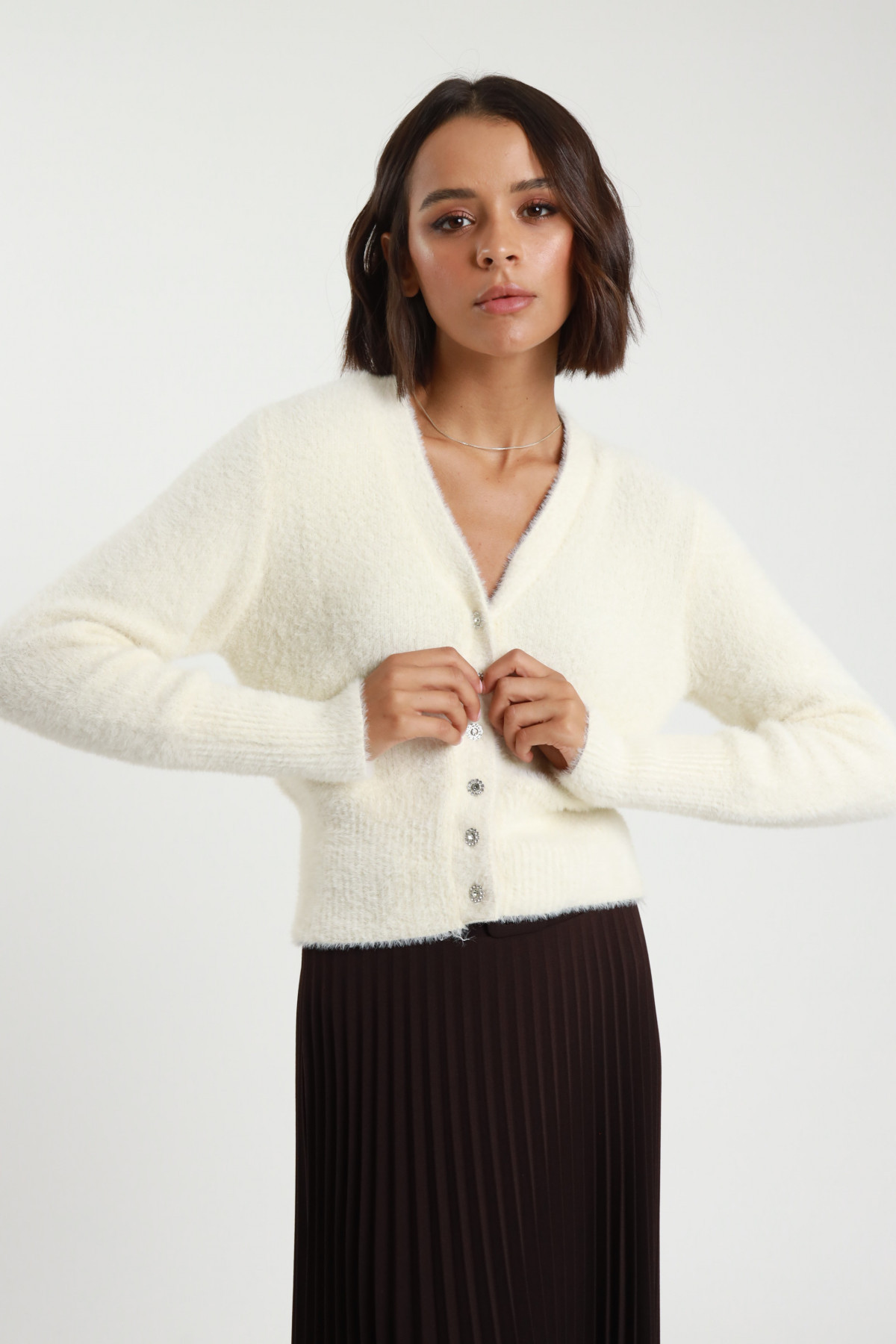 Eco -Länge Cardigan