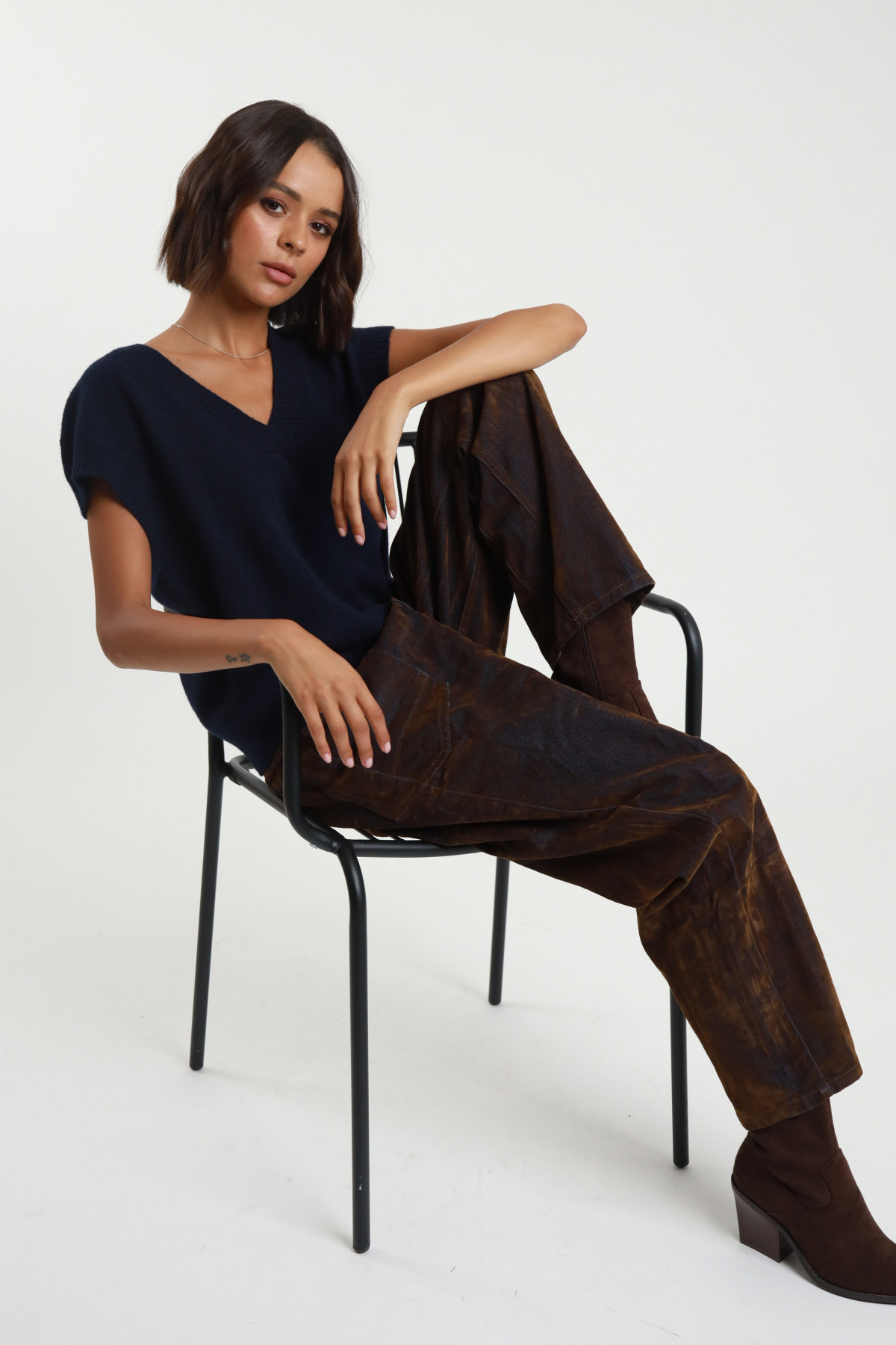 Flocked jeans