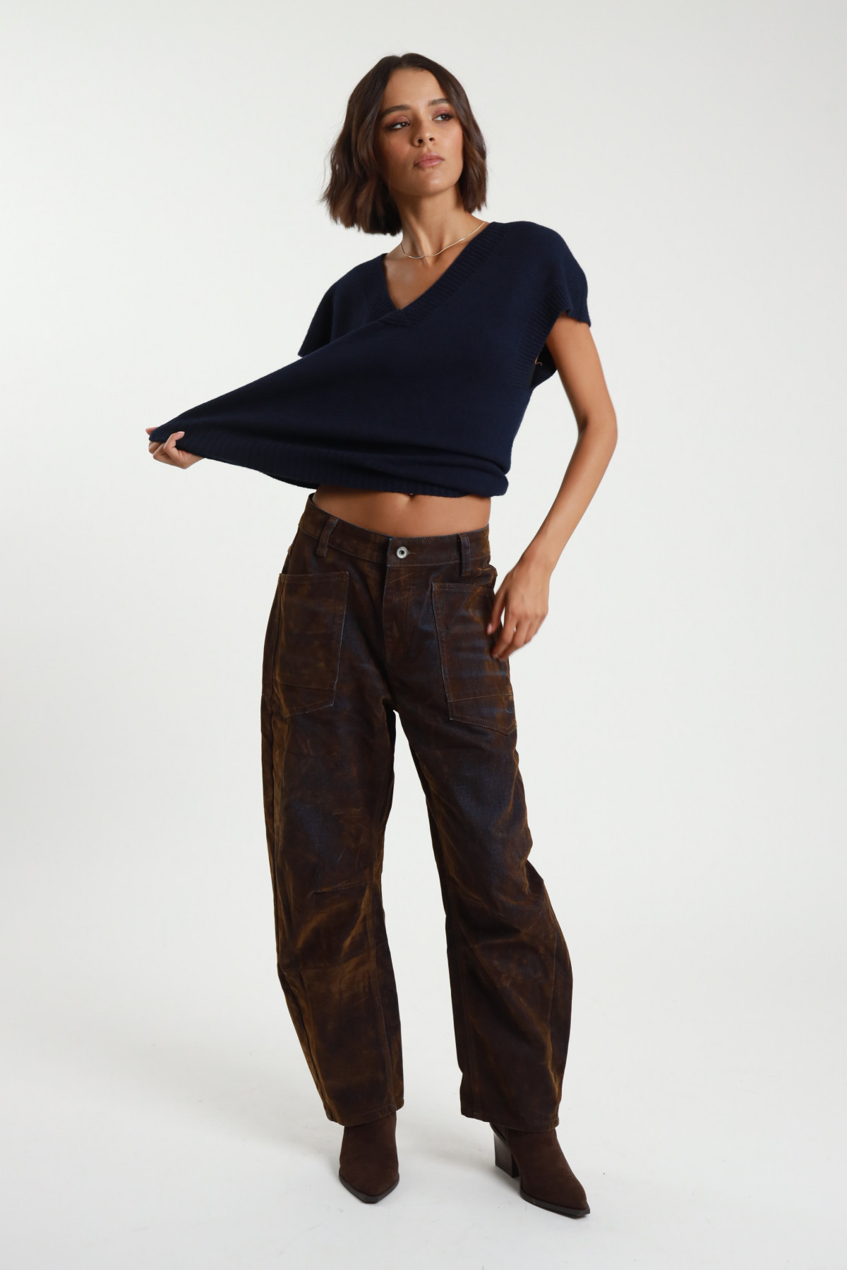 Flocked jeans