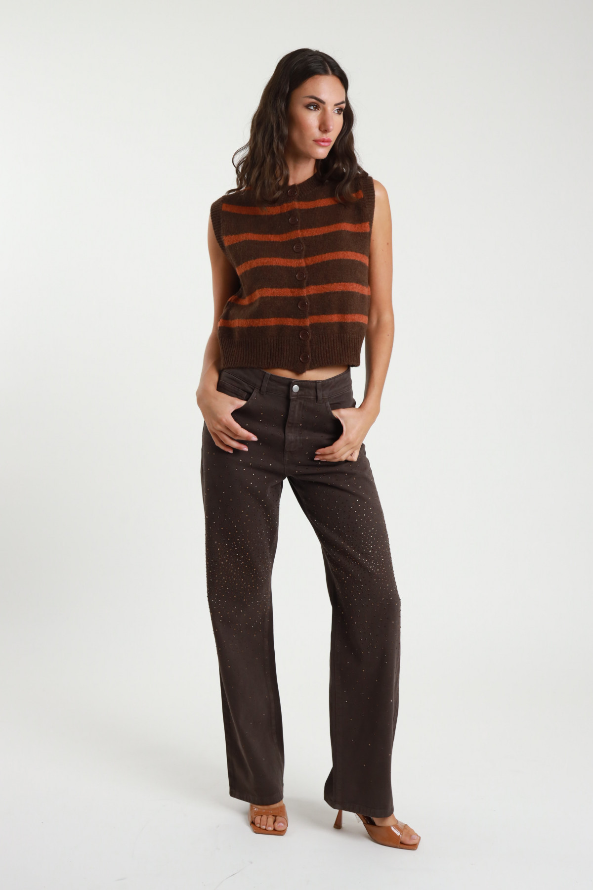 Jeans Tinto Capo Strass