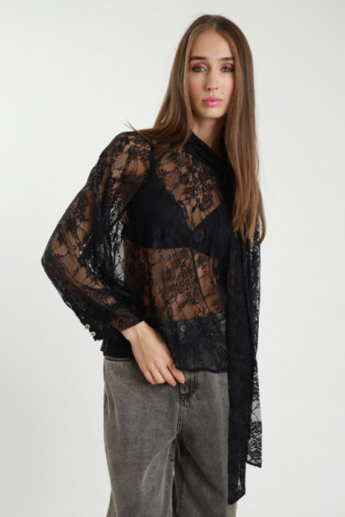 Camicia Pizzo Fiocco
