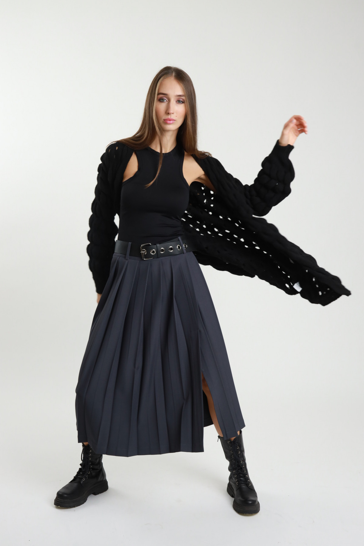 Cardigan Lungo Traforato