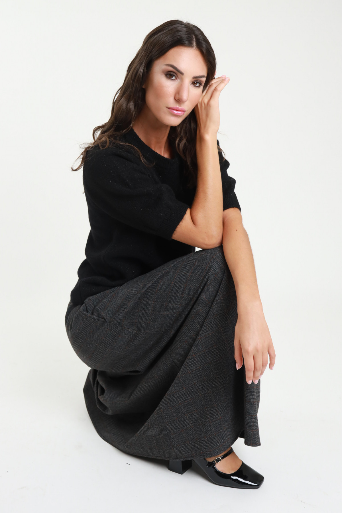 Maglioncino Maniche Corte Lurex