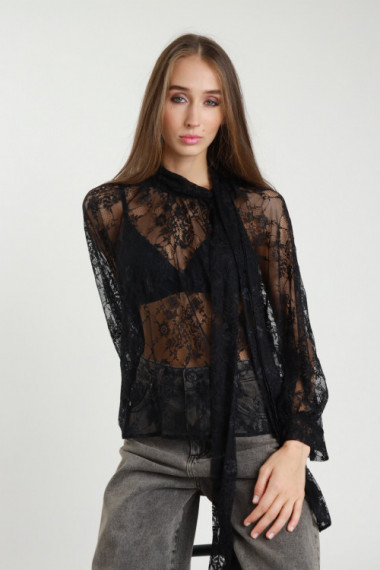 Camicia Pizzo Fiocco