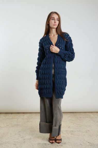 Cardigan Lungo Traforato