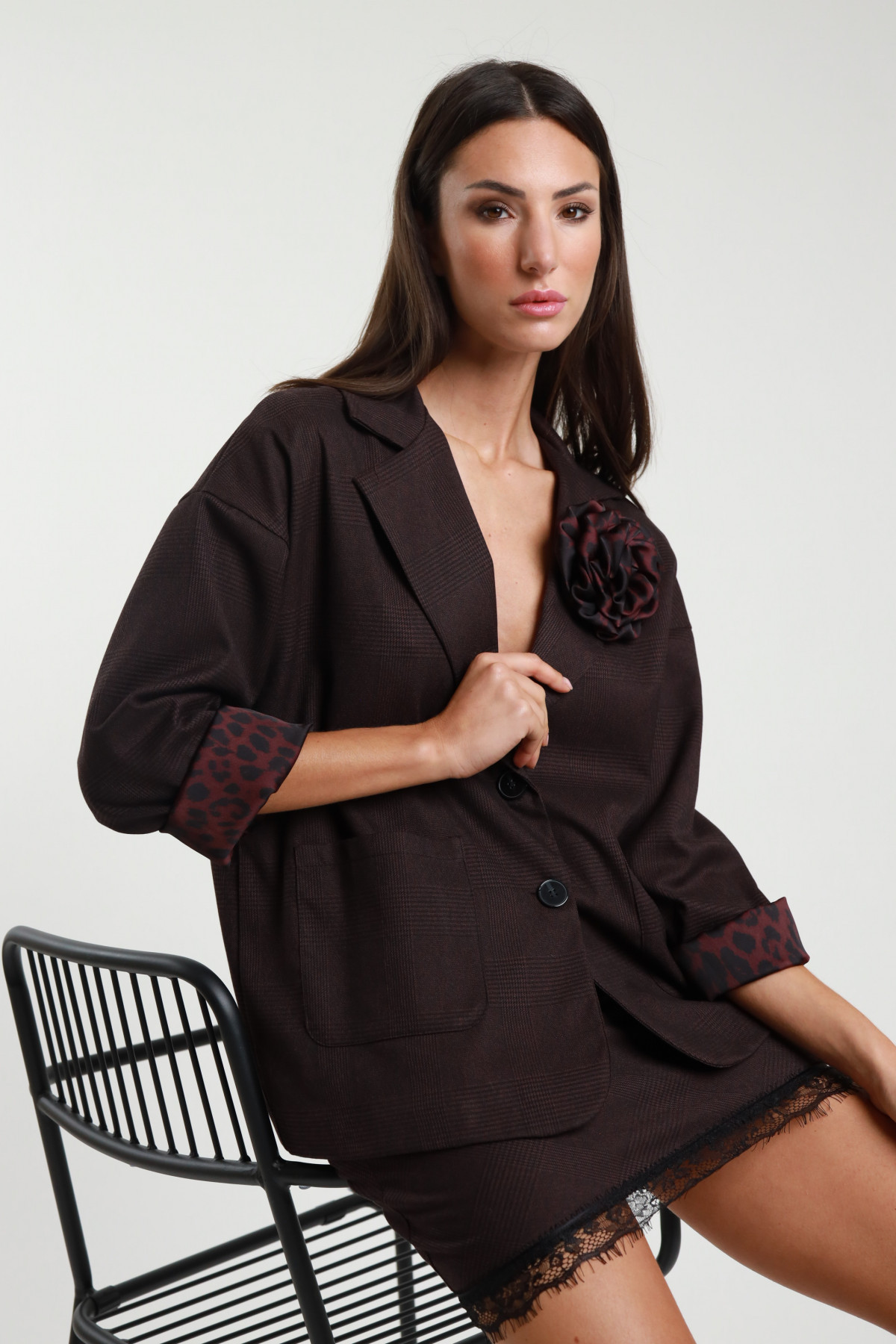 Blazer Check Fiore