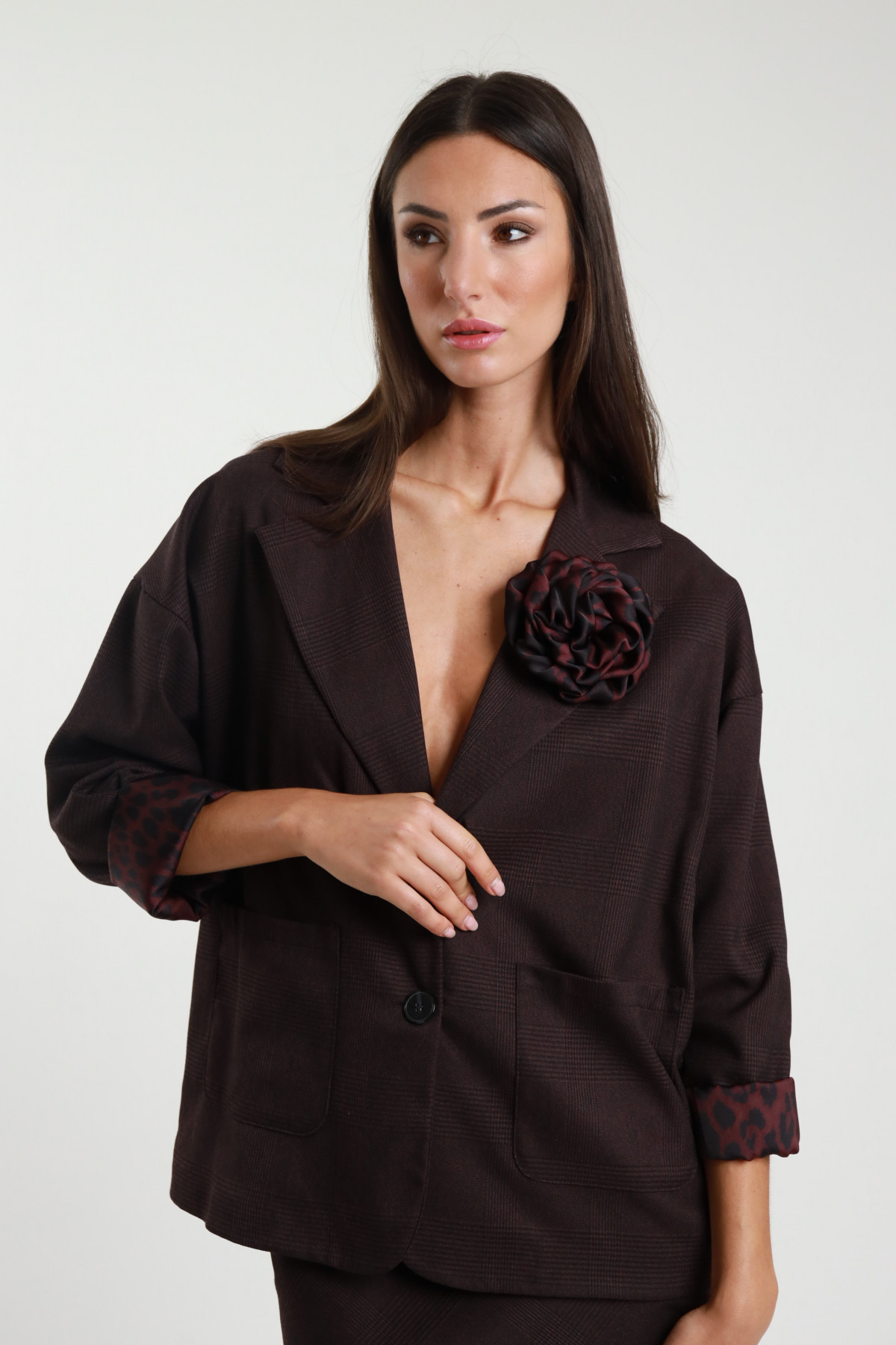 Blazer Check Fiore
