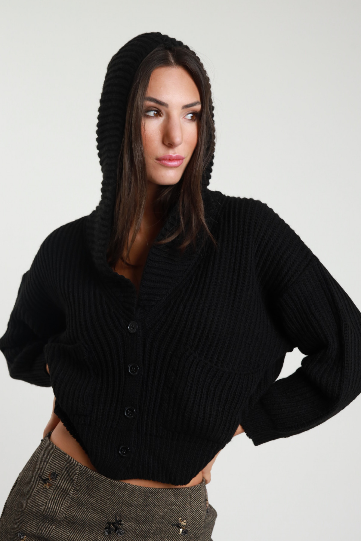 Cardigan Cappuccio