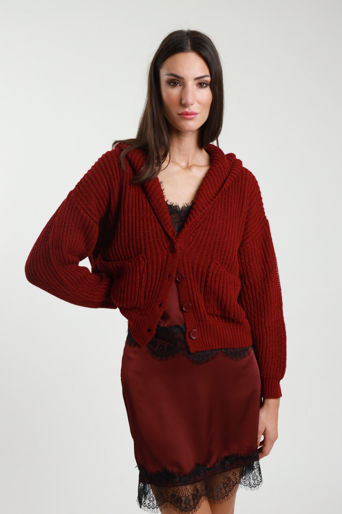 Cardigan Cappuccio