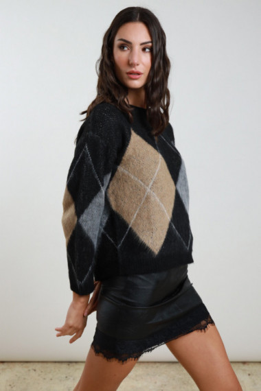 Maglione Jacquard Rombi