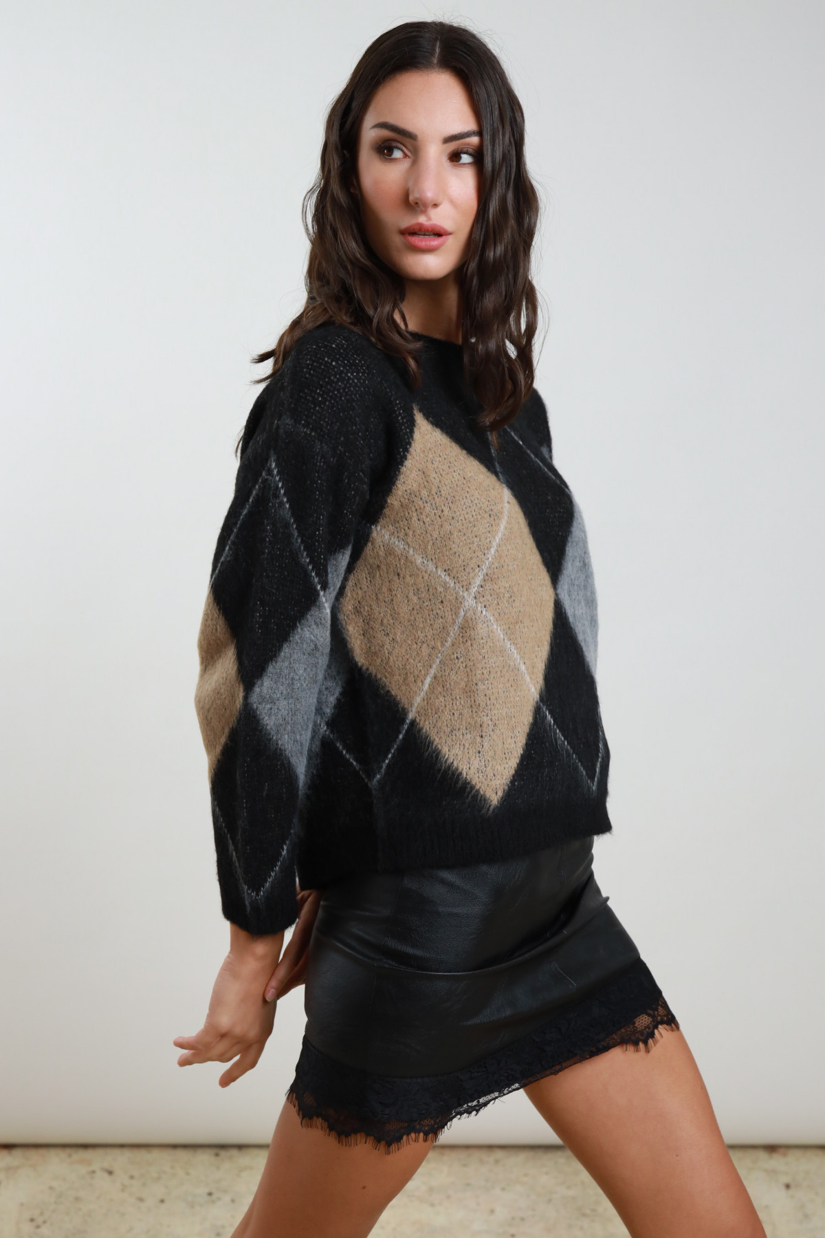 Maglione Jacquard Rombi