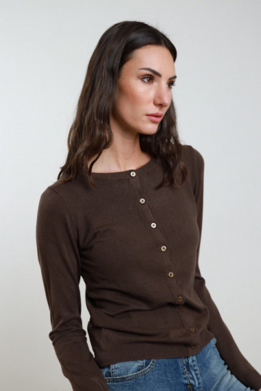 Cardigan Girocollo
