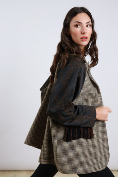 Blazer Jacquard Pied de Poule