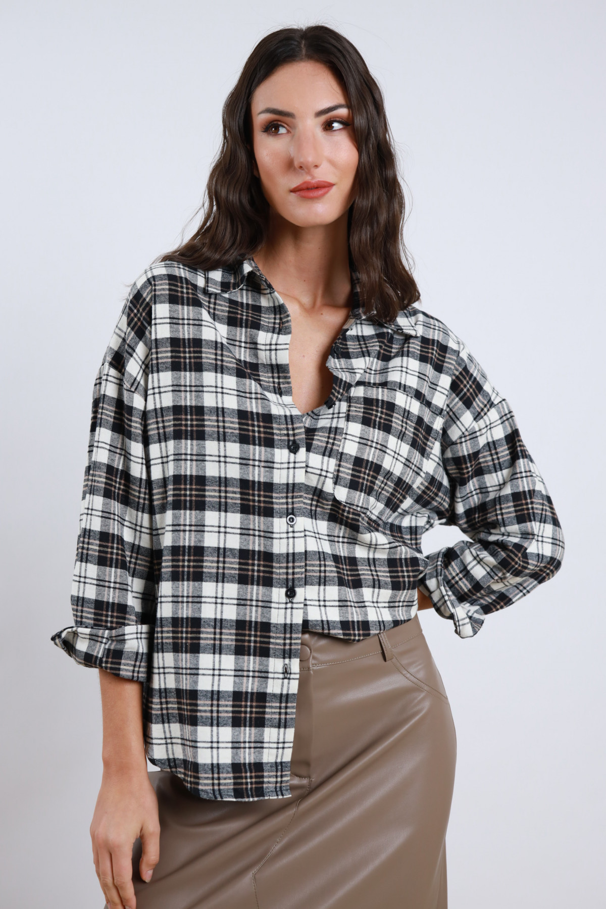 Camicia Over Quadri