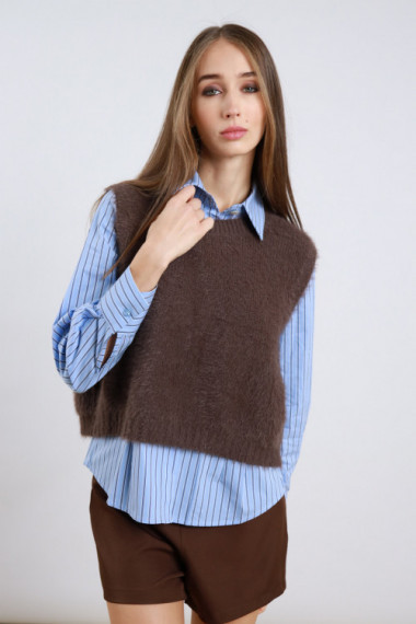 Gilet Effetto Pelliccia