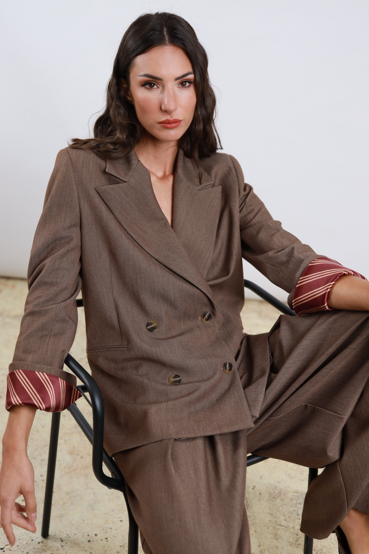 Blazer con Risvolto