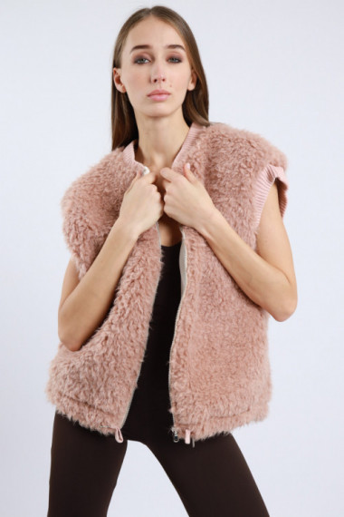 Ecopelliccia smanicata 100%pl