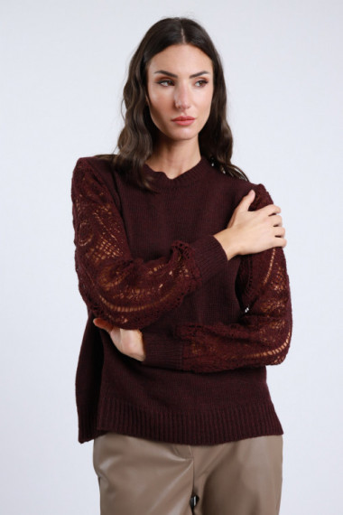Crochet sleeve shirt