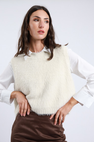 Gilet Effetto Pelliccia