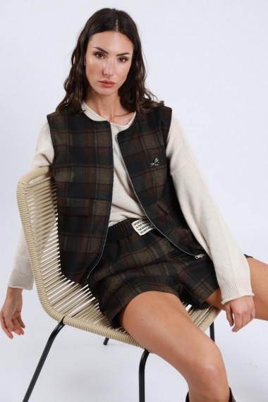 Bomber Smanicato Quadri