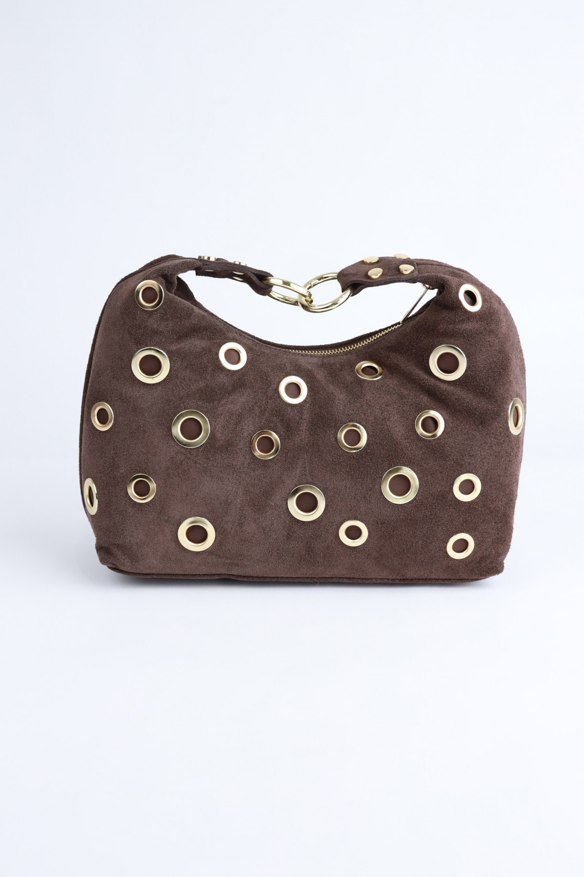 Borsa Mezzaluna con Borchie